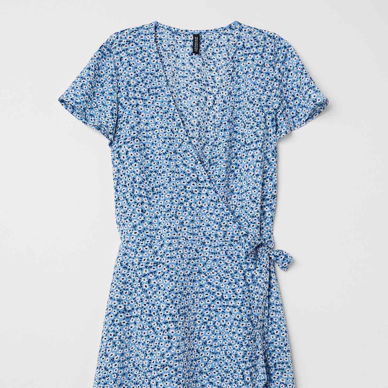 Patterned Wrap Dress - Image 2